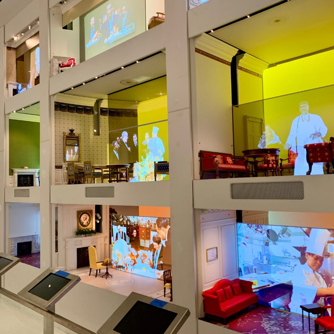 dolls house make up of lots of areas